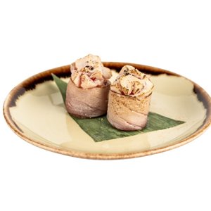 Gunkan tuna flambè
