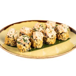 Fried salmon
