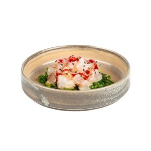 Tartare gambero e lamponi