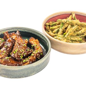 Ribs e fagioli in tempura