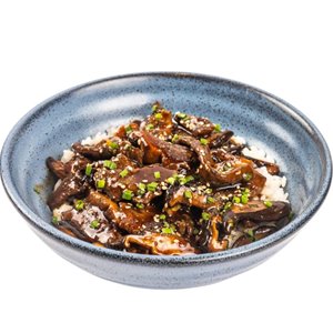 Bulgogi di manzo e funghi shiitake