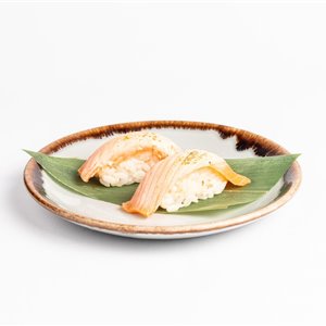 Nigiri salmone flambato