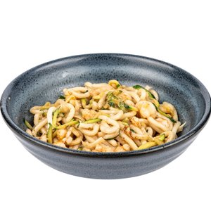 Udon mazzancolle e noci